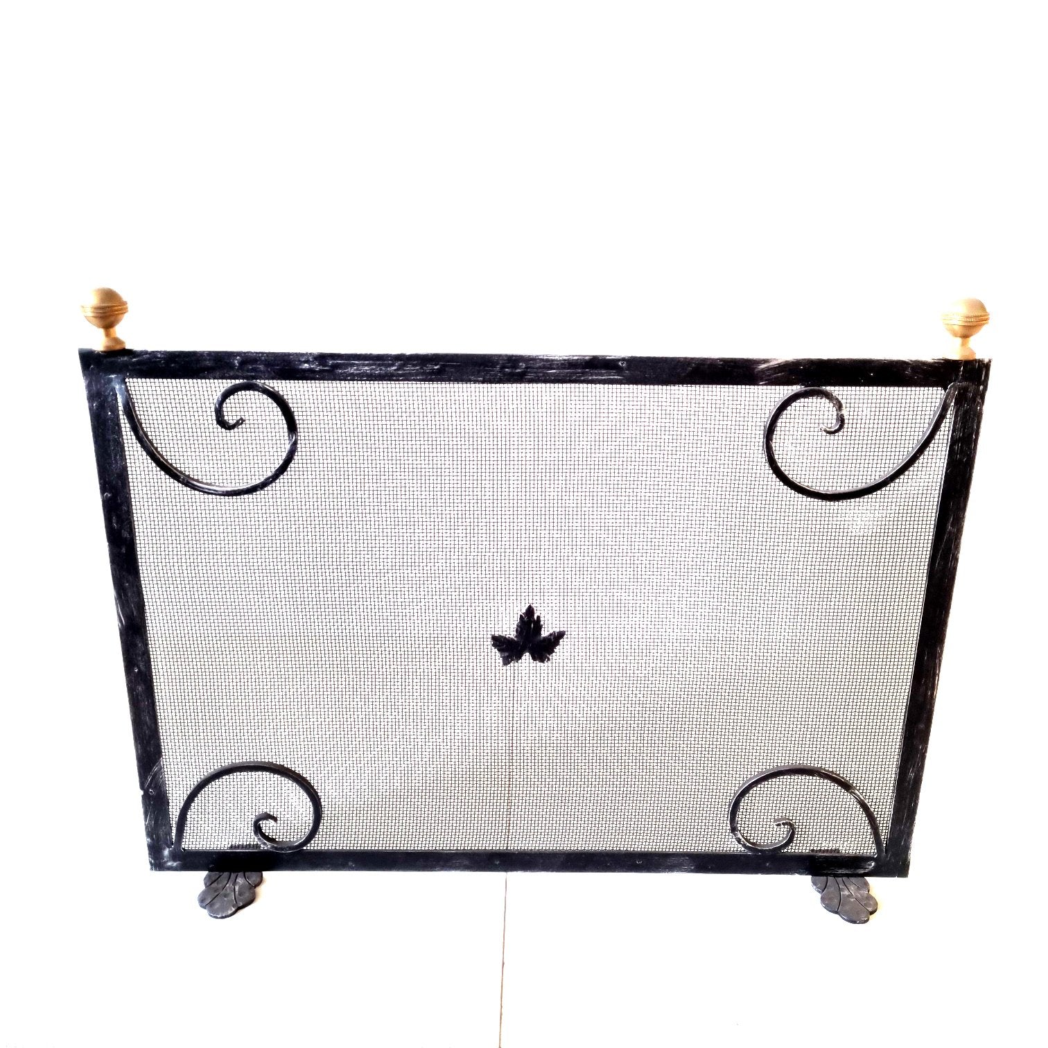 6345 Parascintille per camino in ferro battuto - Schermo camino