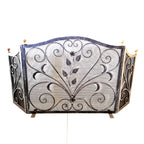 6366 Parascintille per camino in ferro battuto - Schermo camino