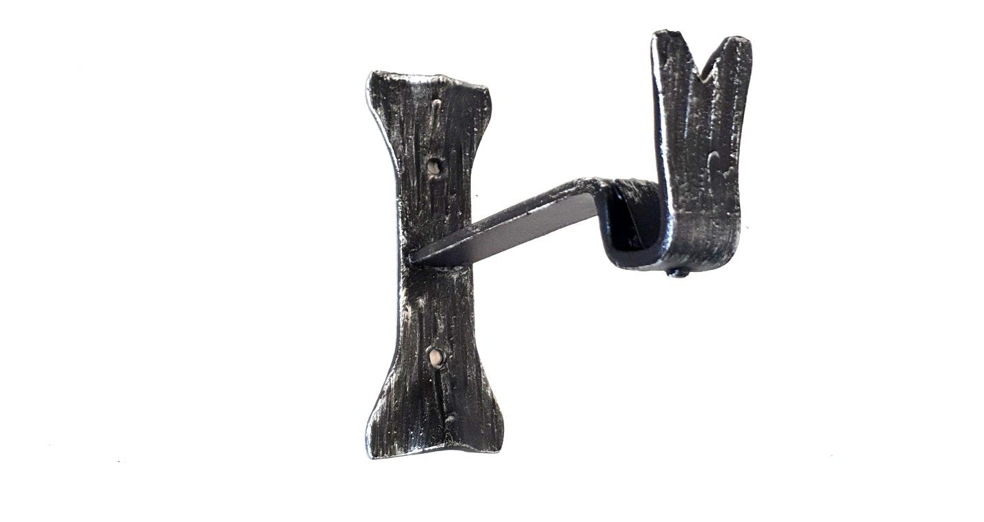 6750 Supporto per bastone tende in ferro battuto