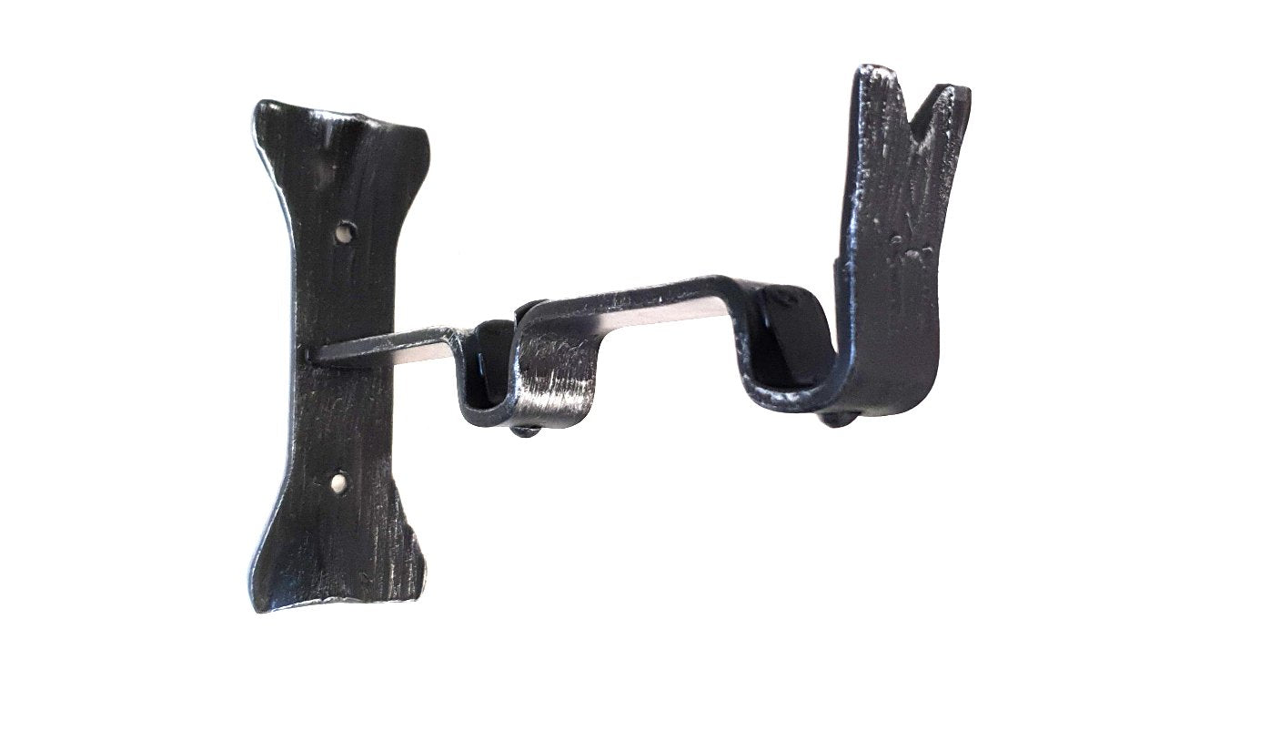 6751 Supporto per bastone tende in ferro battuto