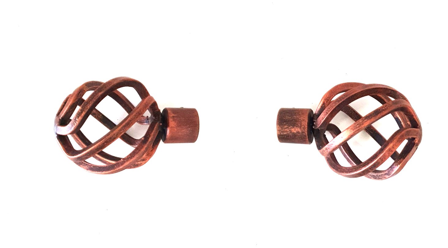 6736 Terminale per bastone tende - Terminale in ferro battuto