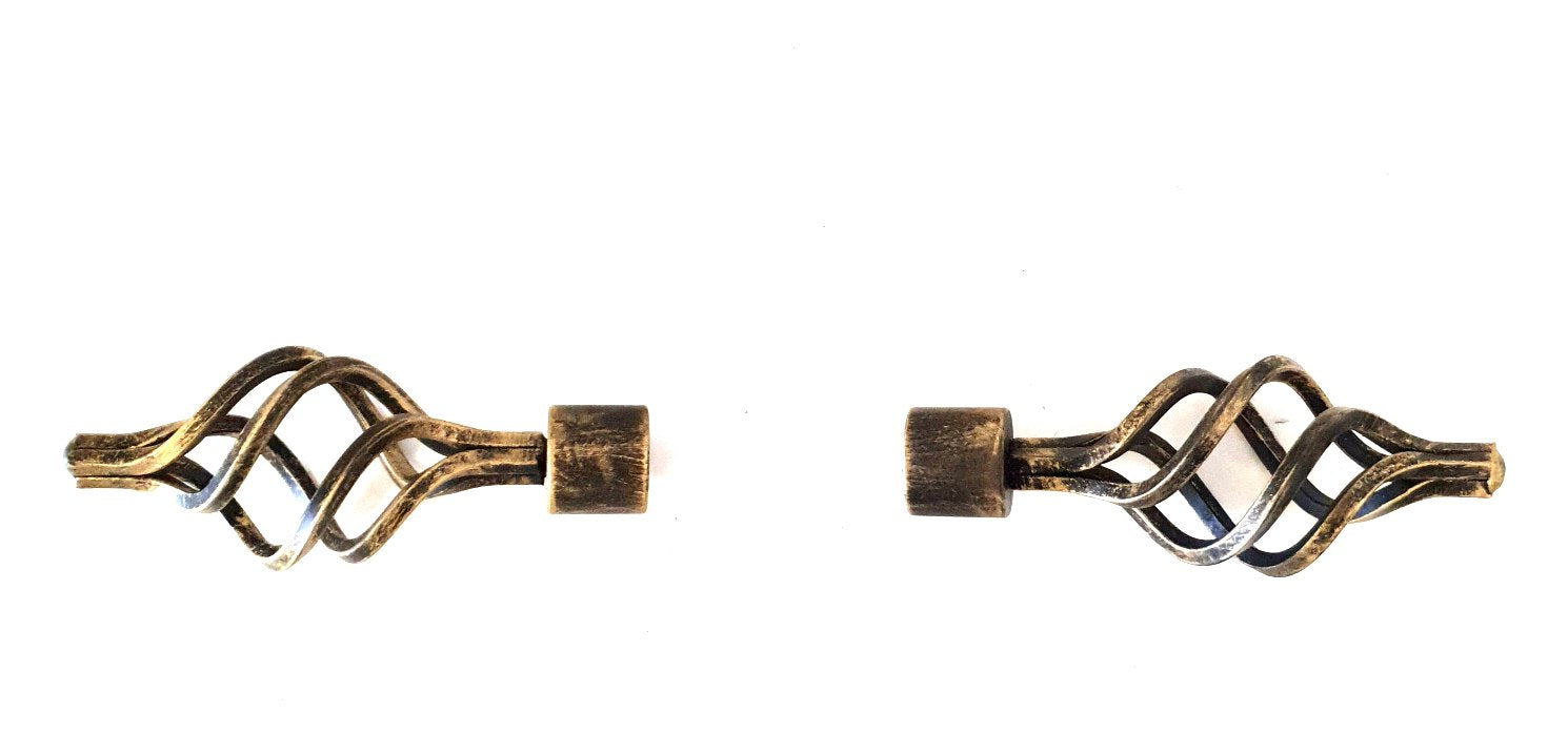 6737 Terminale per bastone tende - Terminale in ferro battuto