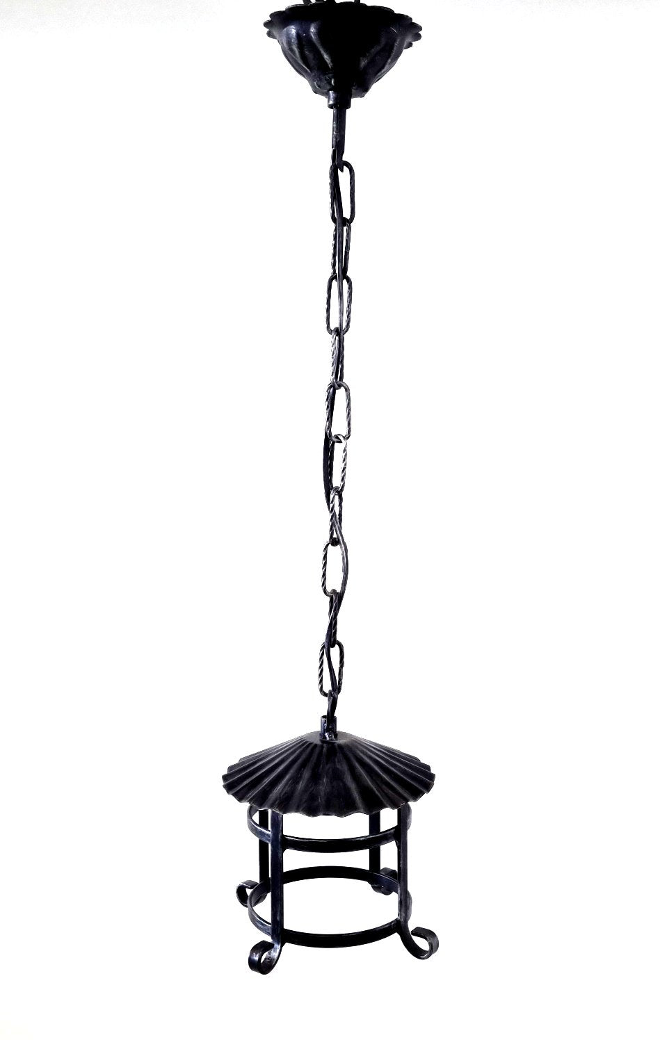 8513 Lanterna a soffitto in ferro battuto - Lanterna a catena