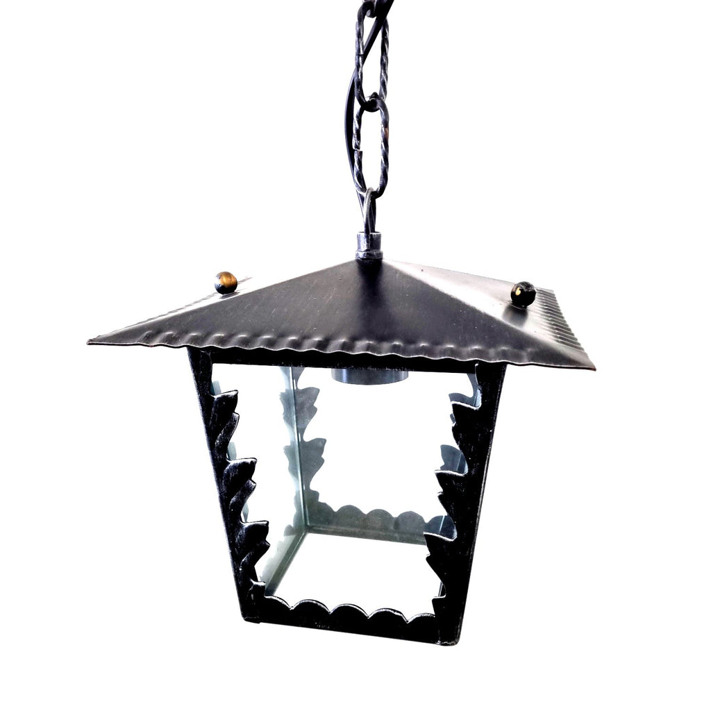 8517 Lanterna a soffitto in ferro battuto - Lanterna a catena