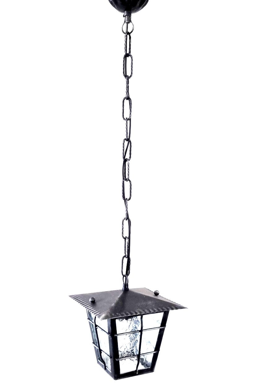 8545 Lanterna a soffitto in ferro battuto - Lanterna a catena