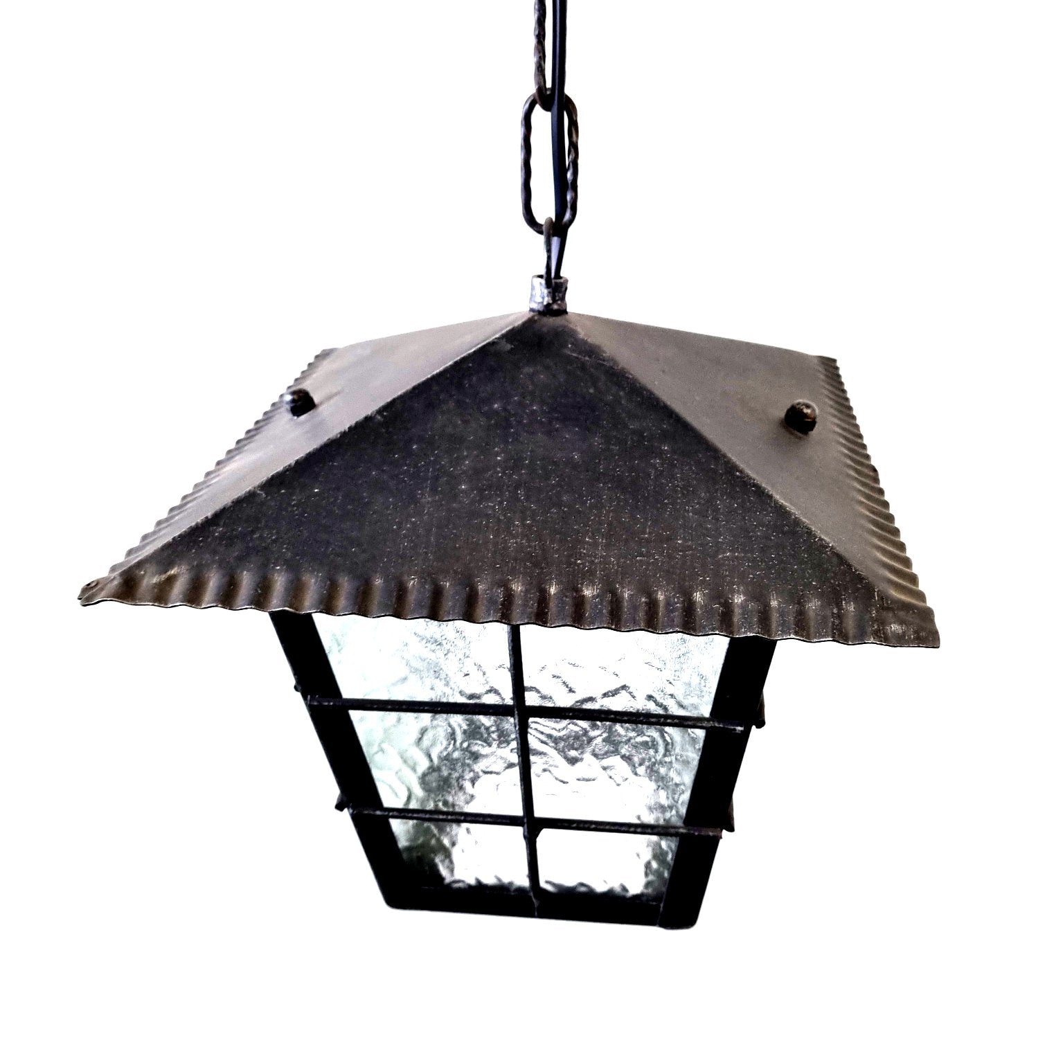 8548 Lanterna a soffitto in ferro battuto - Lanterna a catena