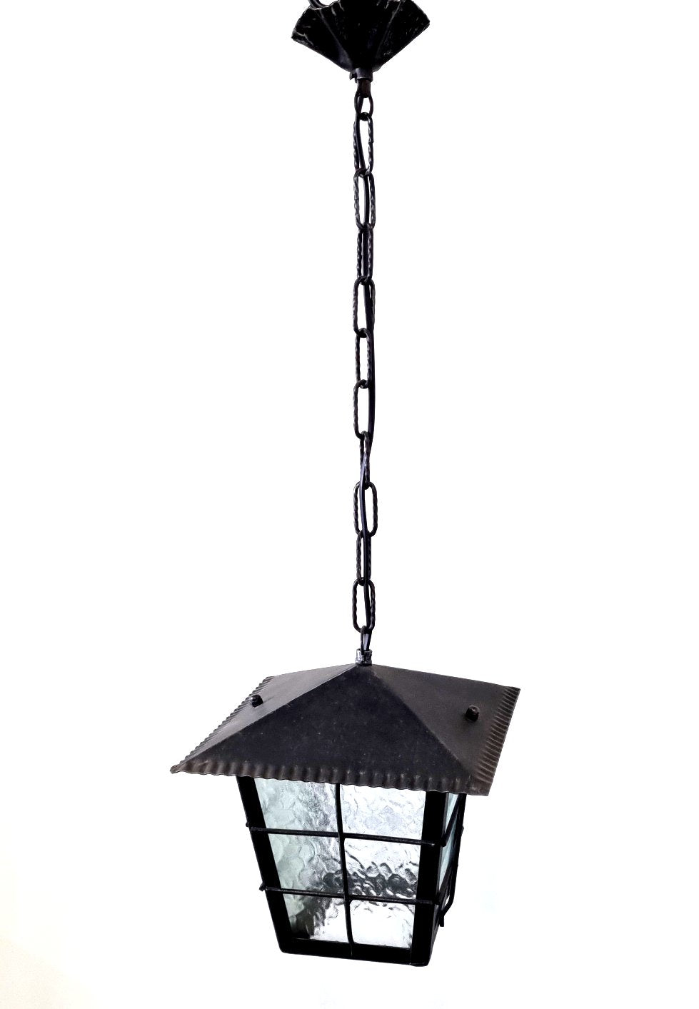 8548 Lanterna a soffitto in ferro battuto - Lanterna a catena