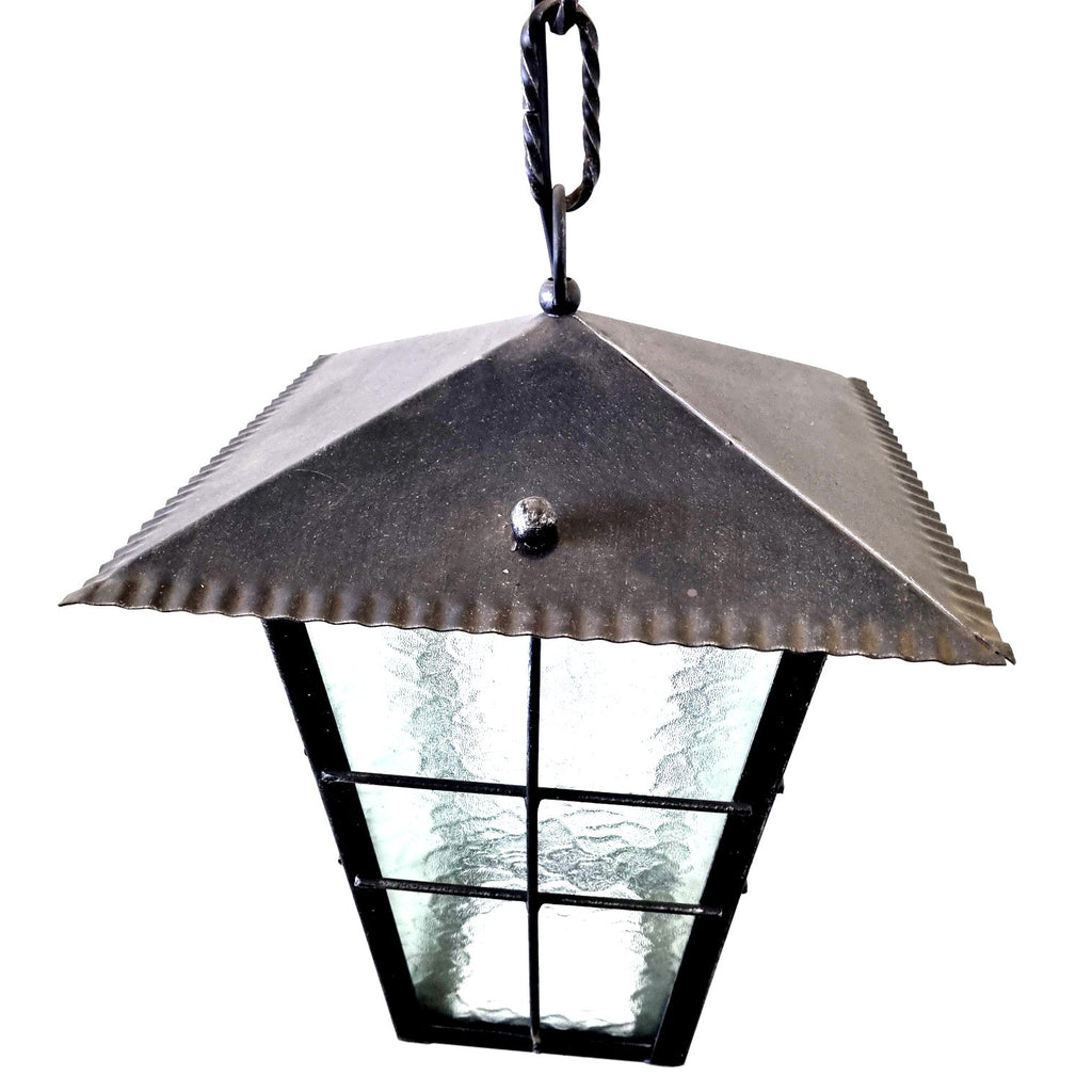 8558 Lanterna a soffitto in ferro battuto - Lanterna a catena