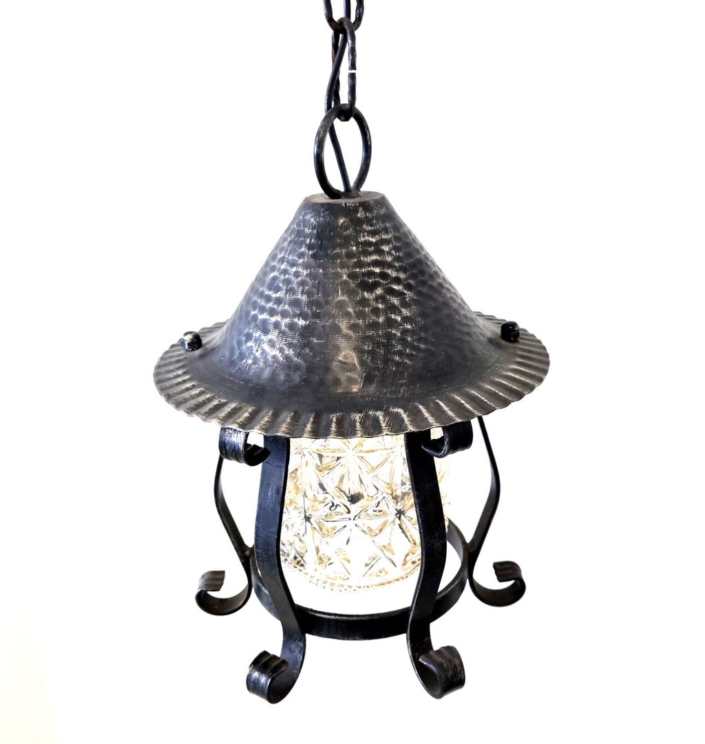 8605 Lanterna a soffitto in ferro battuto - Lanterna a catena