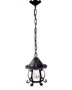 8605 Lanterna a soffitto in ferro battuto - Lanterna a catena