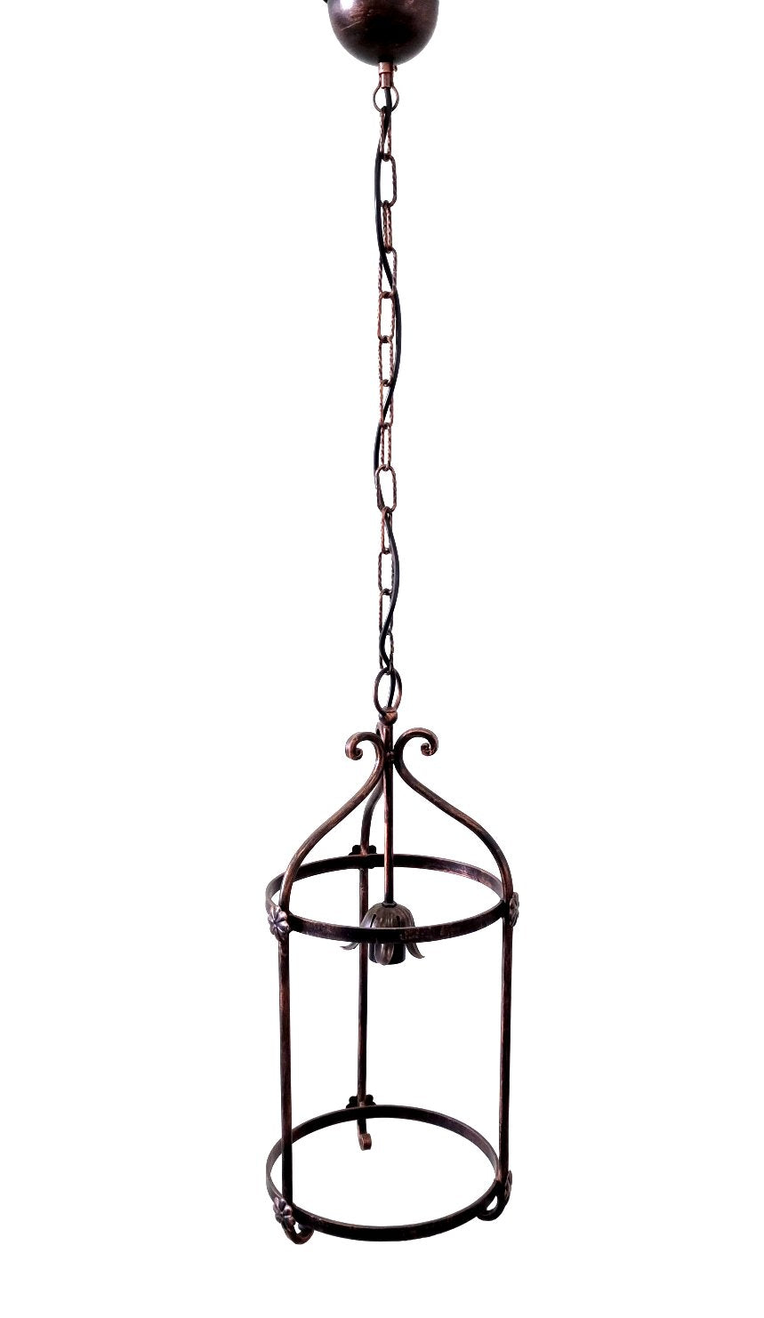 8611 Lanterna a soffitto in ferro battuto - Lanterna a catena