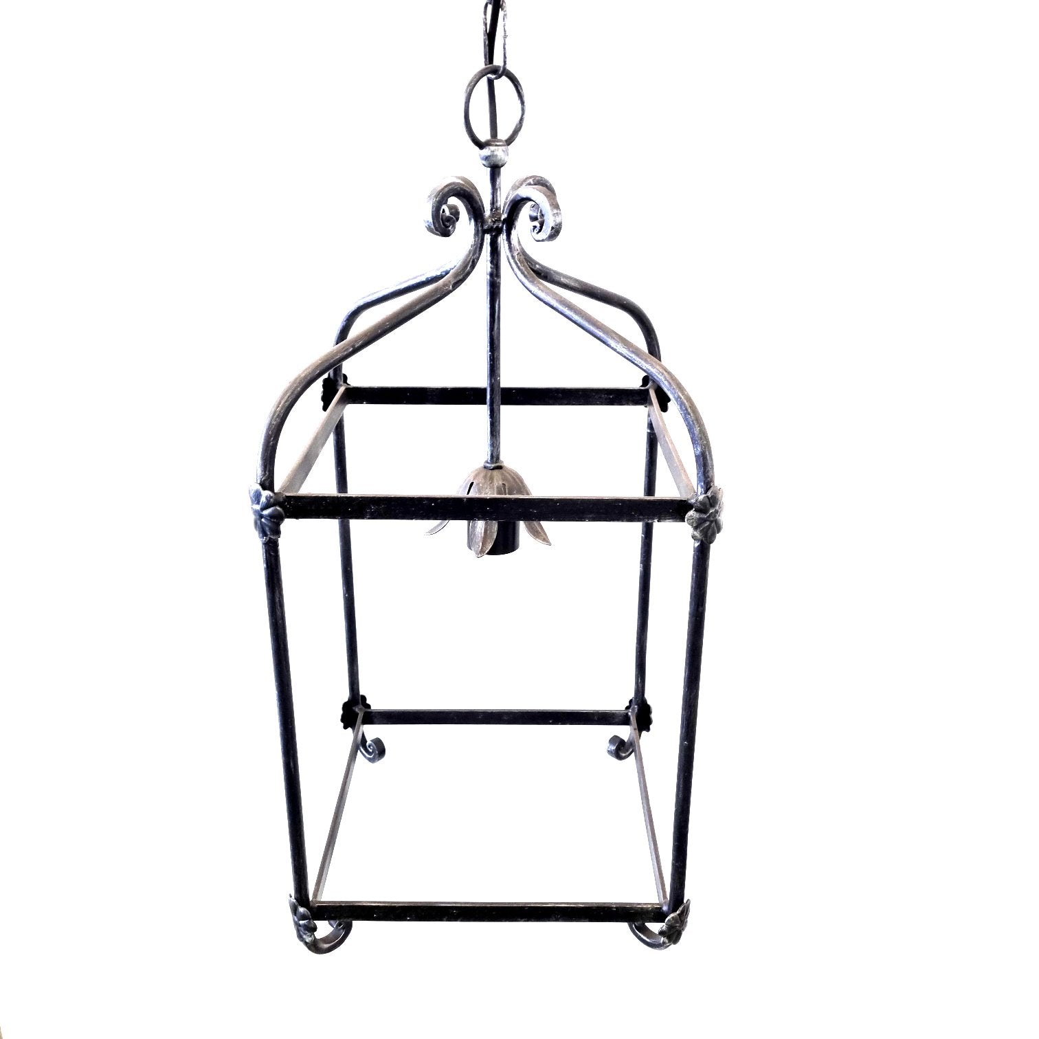 8612 Lanterna a soffitto in ferro battuto - Lanterna a catena