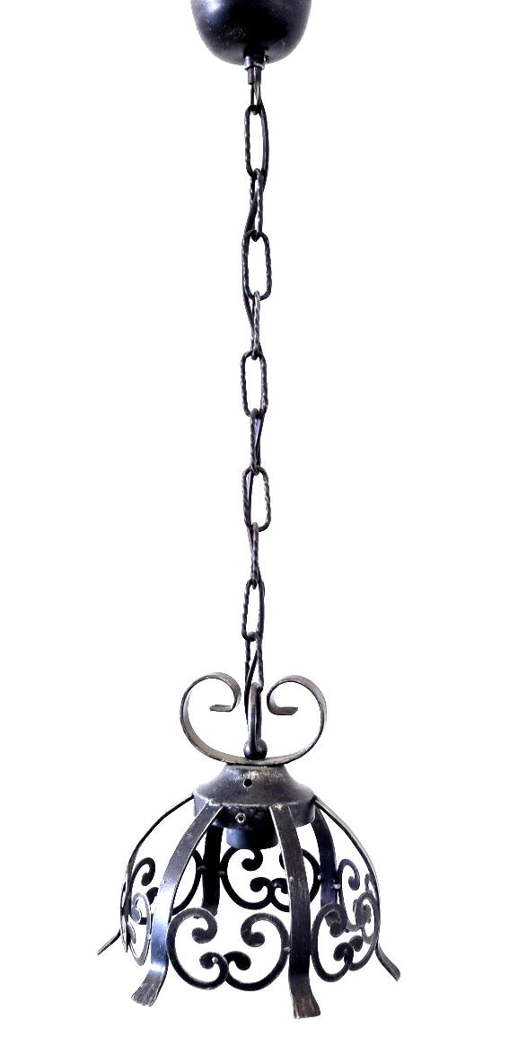 8614 Lanterna a soffitto in ferro battuto - Lanterna a catena