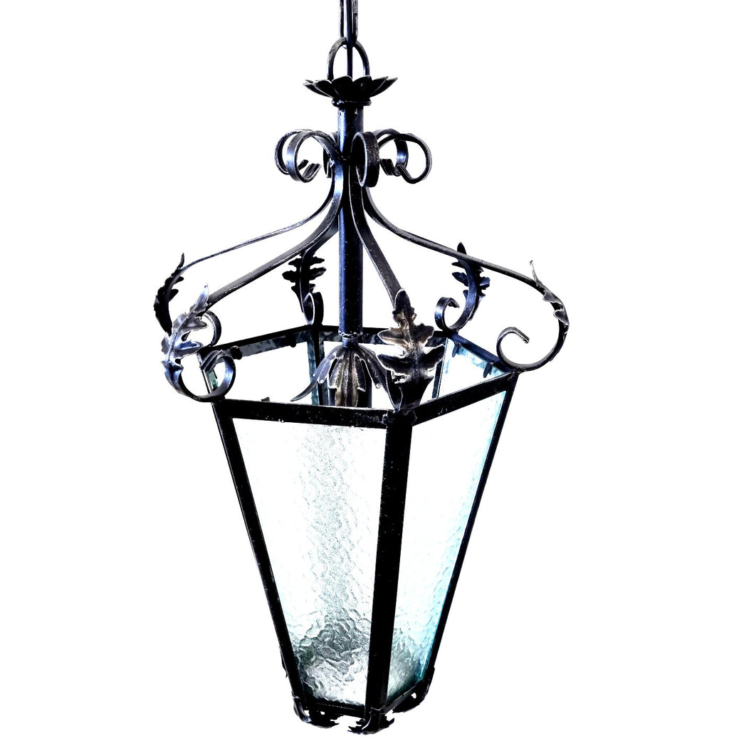 8625 Lanterna a soffitto in ferro battuto - Lanterna a catena