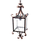 8628 Lanterna a soffitto in ferro battuto - Lanterna a catena