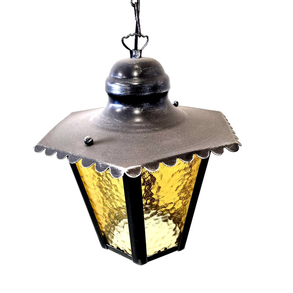 8629 Lanterna a soffitto in ferro battuto - Lanterna a catena