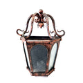 8644 Lanterna da parete in ferro battuto - Mezza lanterna