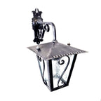 8508 Lanterna da parete in ferro battuto - Lanterna con braccio