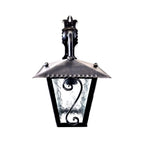 8508 Lanterna da parete in ferro battuto - Lanterna con braccio