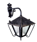 8510 Lanterna da parete in ferro battuto - Lanterna con braccio
