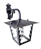 8518 Lanterna da parete in ferro battuto - Lanterna con braccio