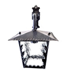 8518 Lanterna da parete in ferro battuto - Lanterna con braccio