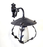 8524 Lanterna da parete in ferro battuto - Lanterna con braccio