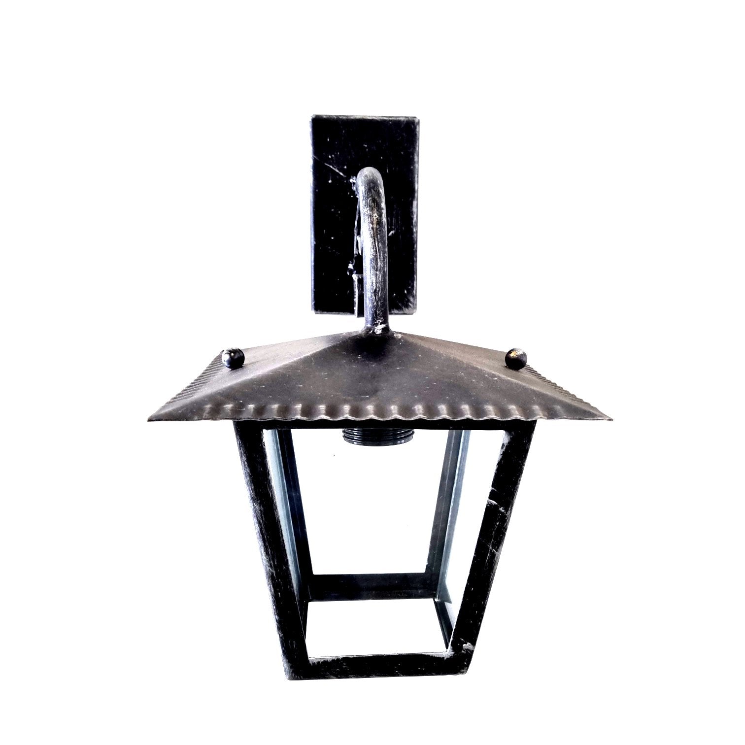 8526 Lanterna da parete in ferro battuto - Lanterna con braccio