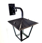 8536 Lanterna da parete in ferro battuto - Lanterna con braccio