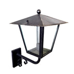 8537 Lanterna da parete in ferro battuto - Lanterna con braccio