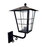 8560 Lanterna da parete in ferro battuto - Lanterna con braccio