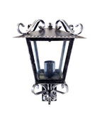 8567 Lanterna da parete in ferro battuto - Lanterna con braccio