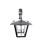 8586 Lanterna da parete in ferro battuto - Lanterna con braccio