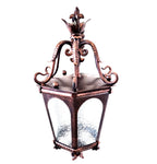 8646 Lanterna da parete in ferro battuto - Lanterna con braccio