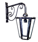 8654 Lanterna da parete in ferro battuto - Lanterna con braccio