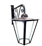 8655 Lanterna da parete in ferro battuto - Lanterna con braccio