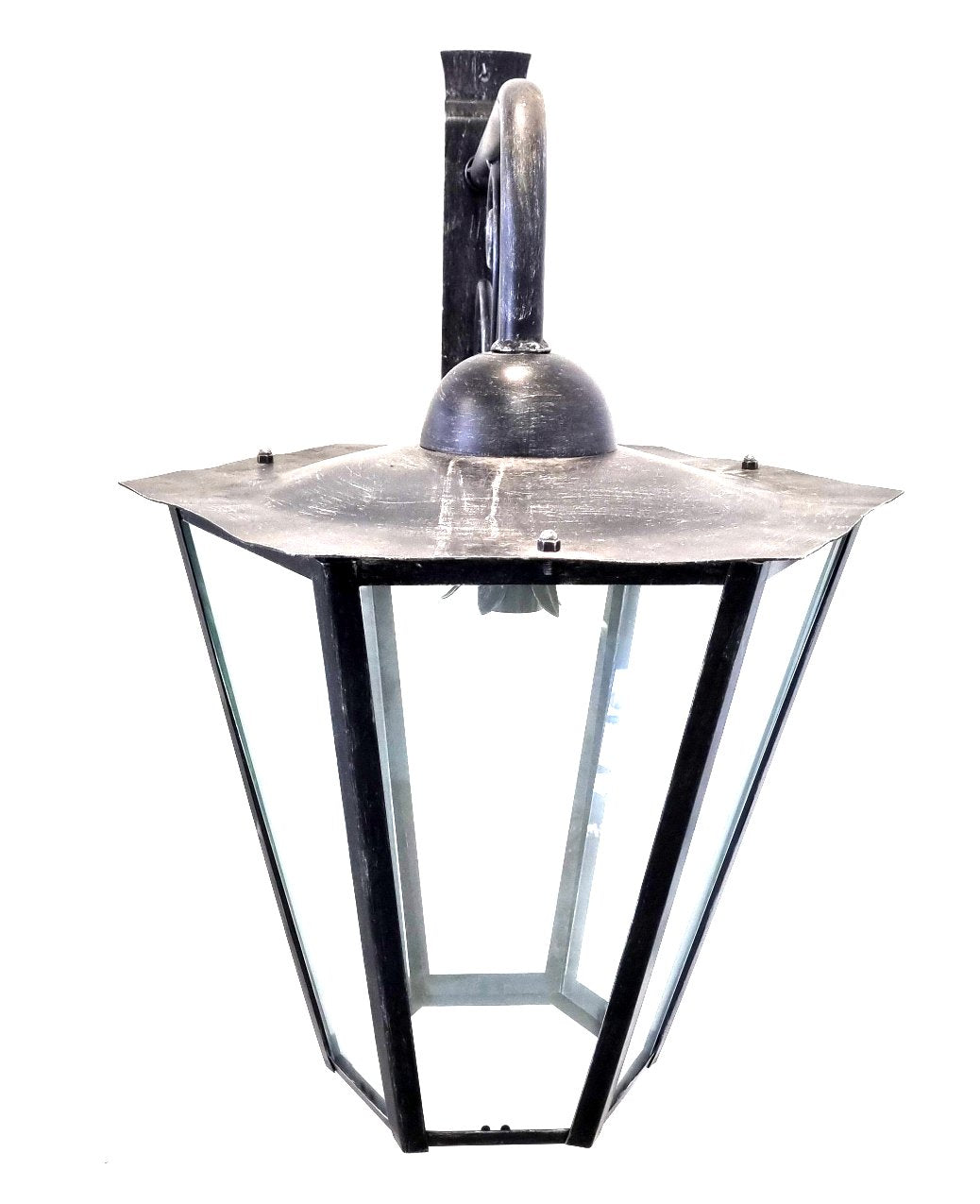 8655 Lanterna da parete in ferro battuto - Lanterna con braccio