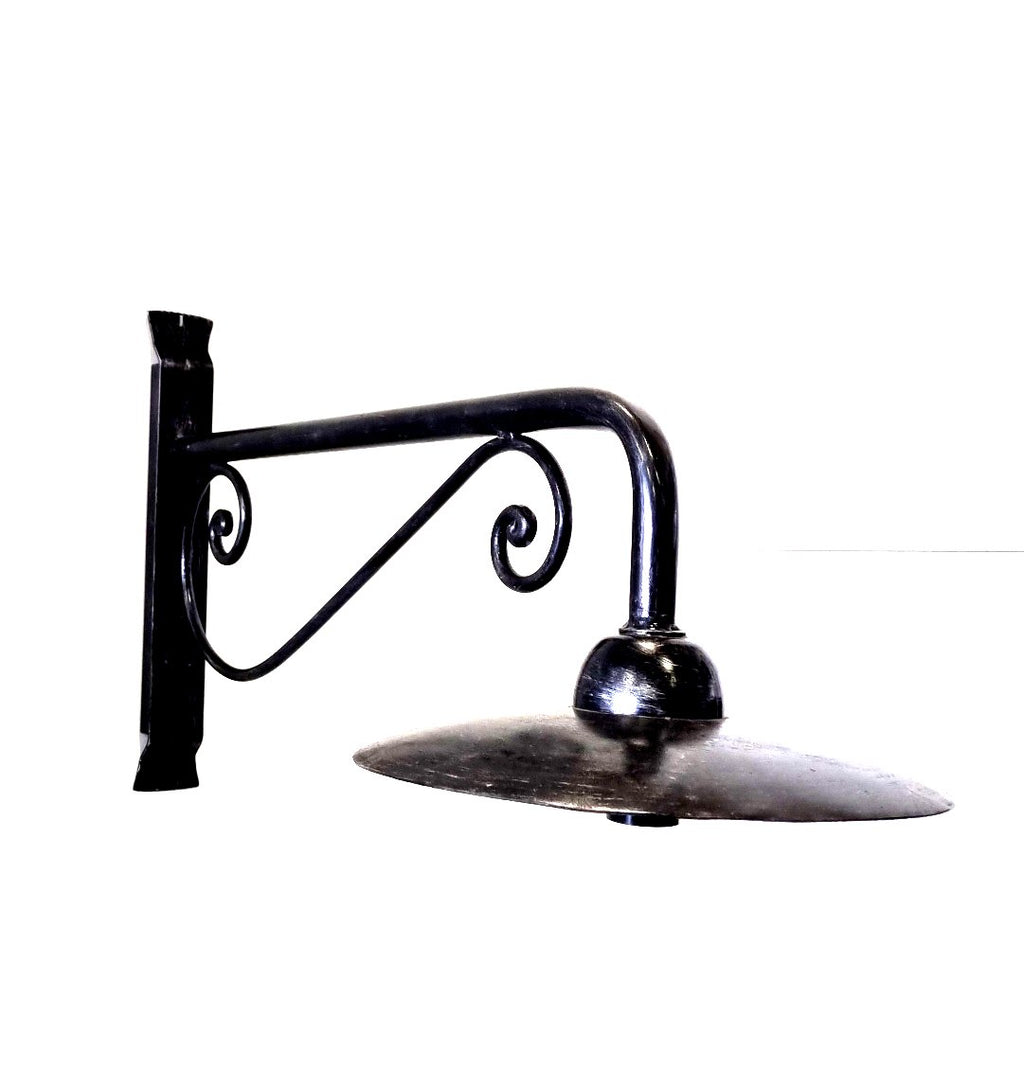 8681 Lanterna da parete in ferro battuto - Lanterna con braccio