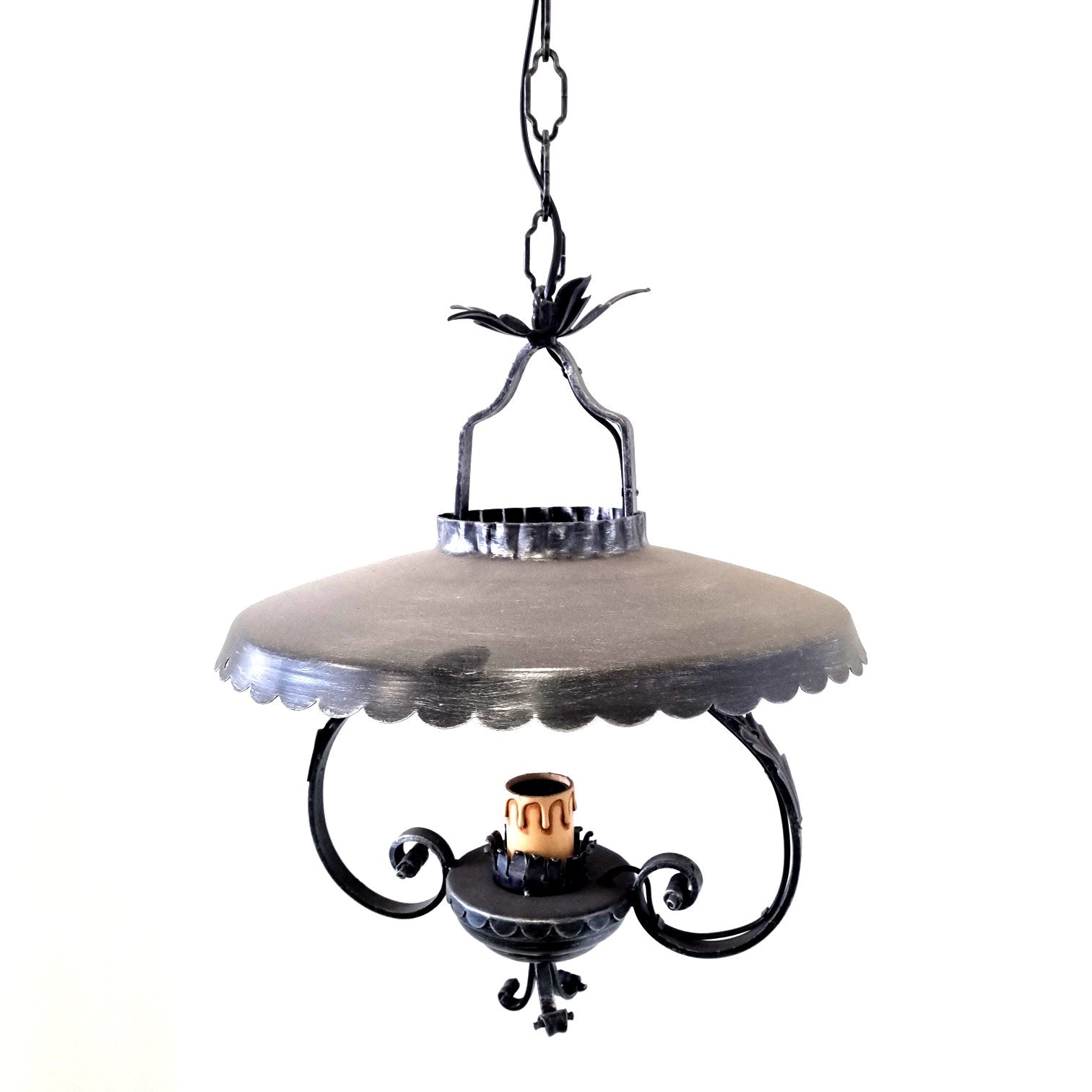 8072 Lanterna a soffitto in ferro battuto - Lanterna a catena