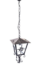 8070 Lanterna a soffitto in ferro battuto - Lanterna a catena