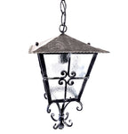 8070 Lanterna a soffitto in ferro battuto - Lanterna a catena