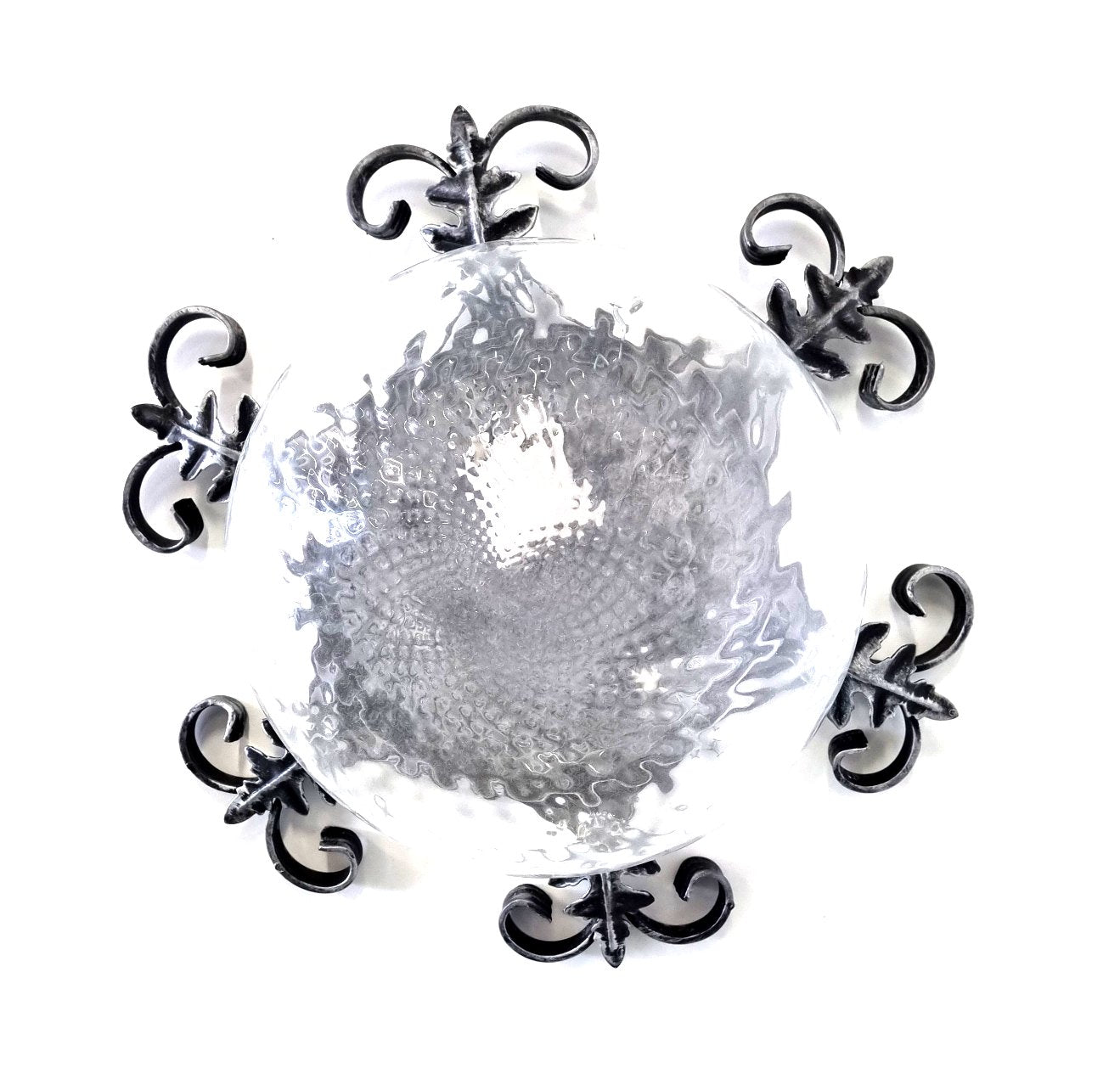 8402 Plafoniera in ferro battuto