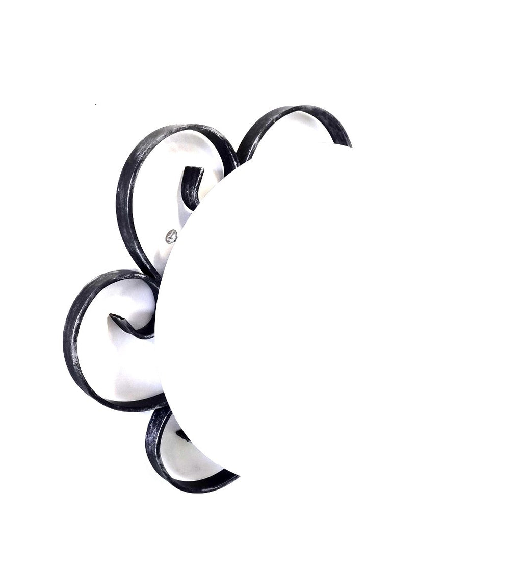 8404 Plafoniera in ferro battuto