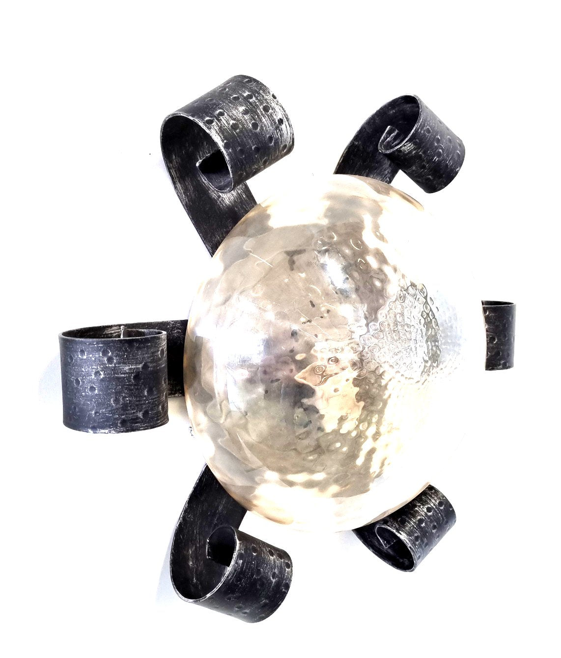 8407 Plafoniera in ferro battuto