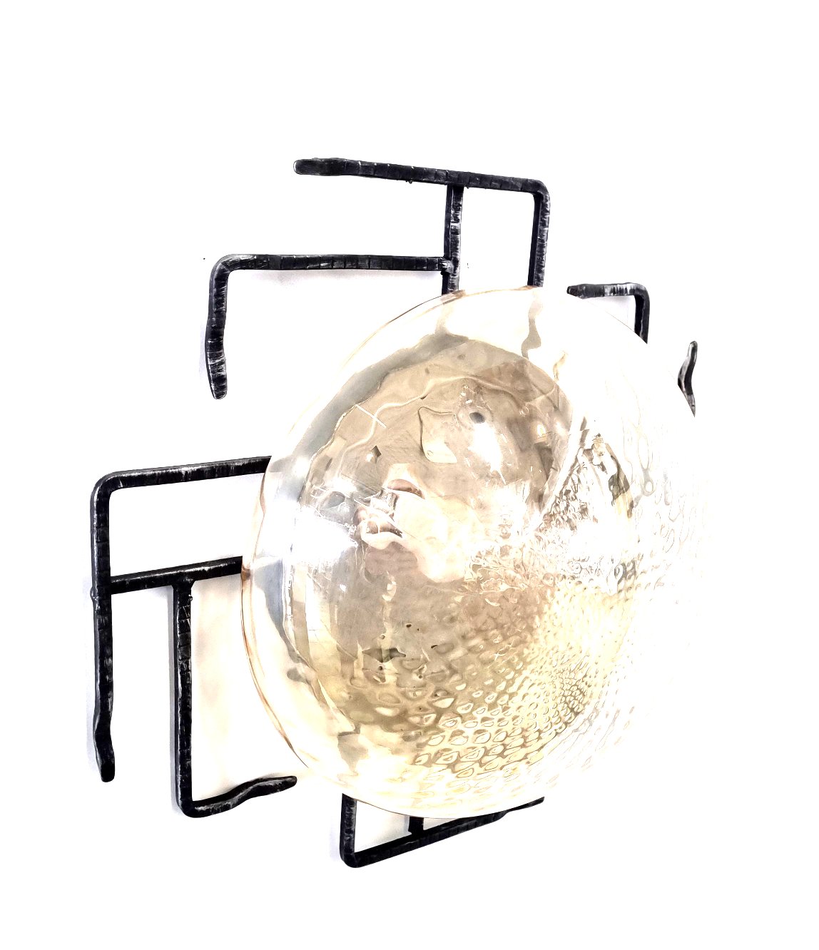 8408 Plafoniera in ferro battuto