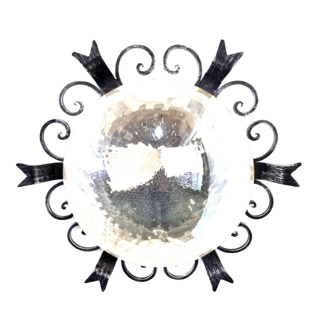 8409 Plafoniera in ferro battuto