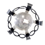 8413 Plafoniera in ferro battuto