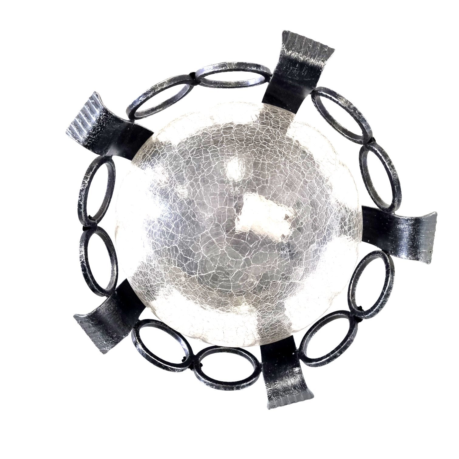 8413 Plafoniera in ferro battuto