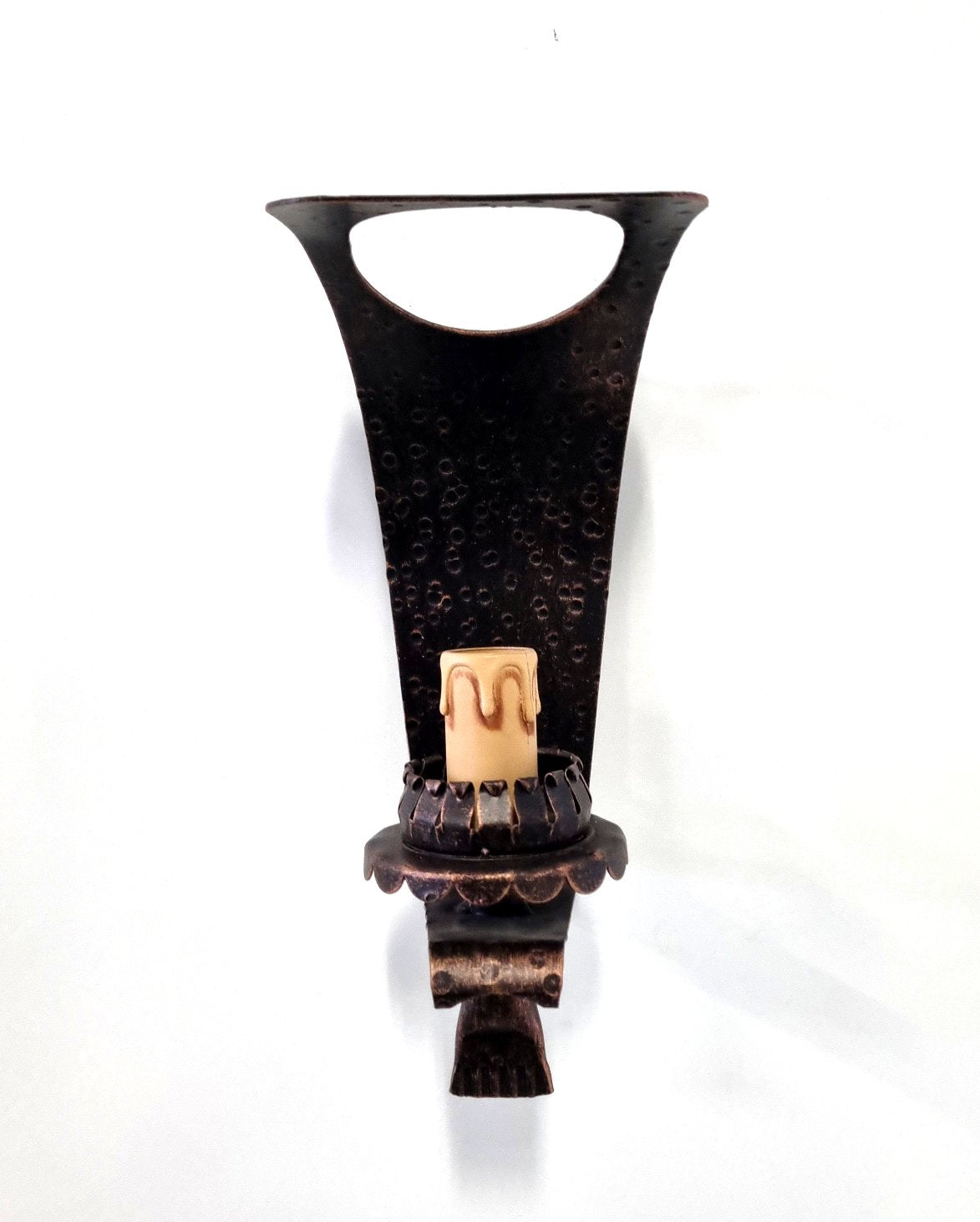 8023 Applique in ferro battuto a 1 luce