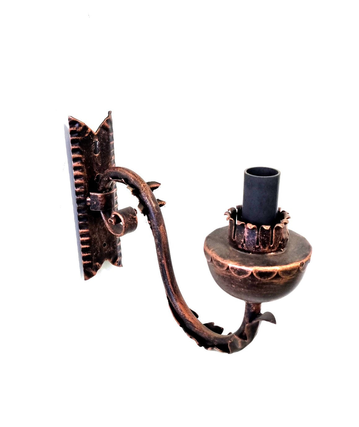 8026A1 Applique in ferro battuto a 1 luce